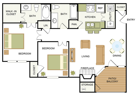 B1 Floor Plan at Hayden on West Ave, San Antonio, 78216